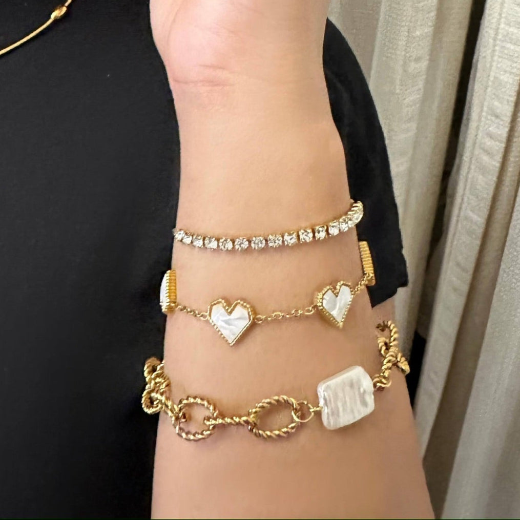 Sparkly Adjustable Tennis Bracelet