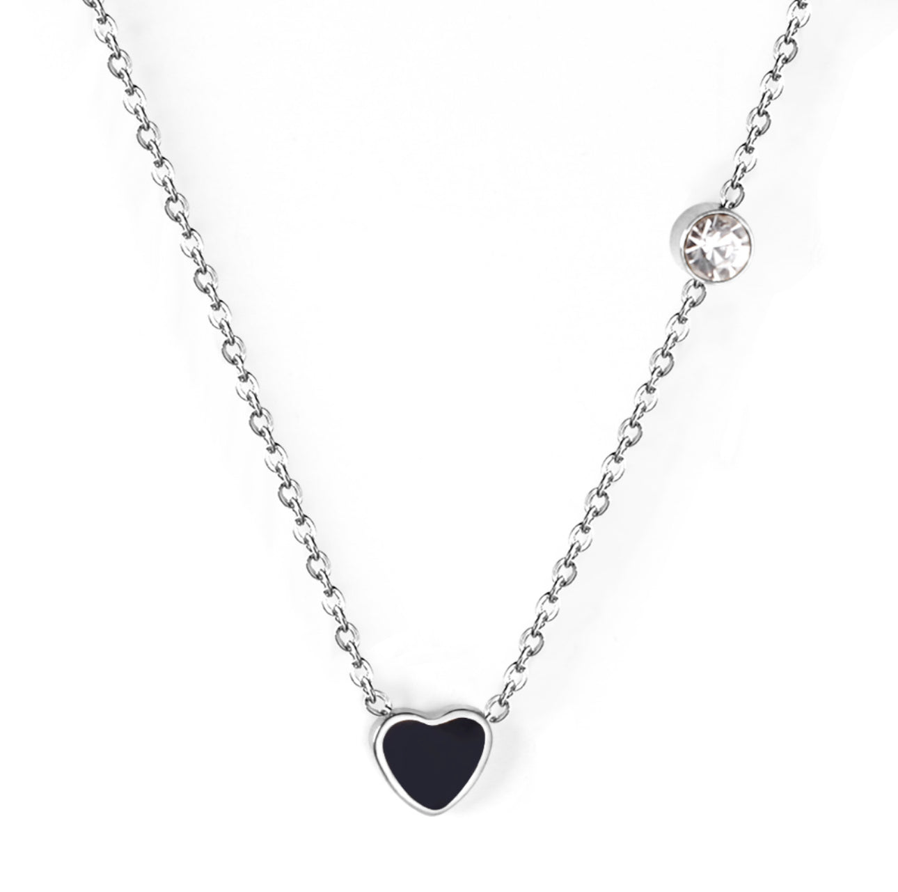 Silver Petite Heart Necklace