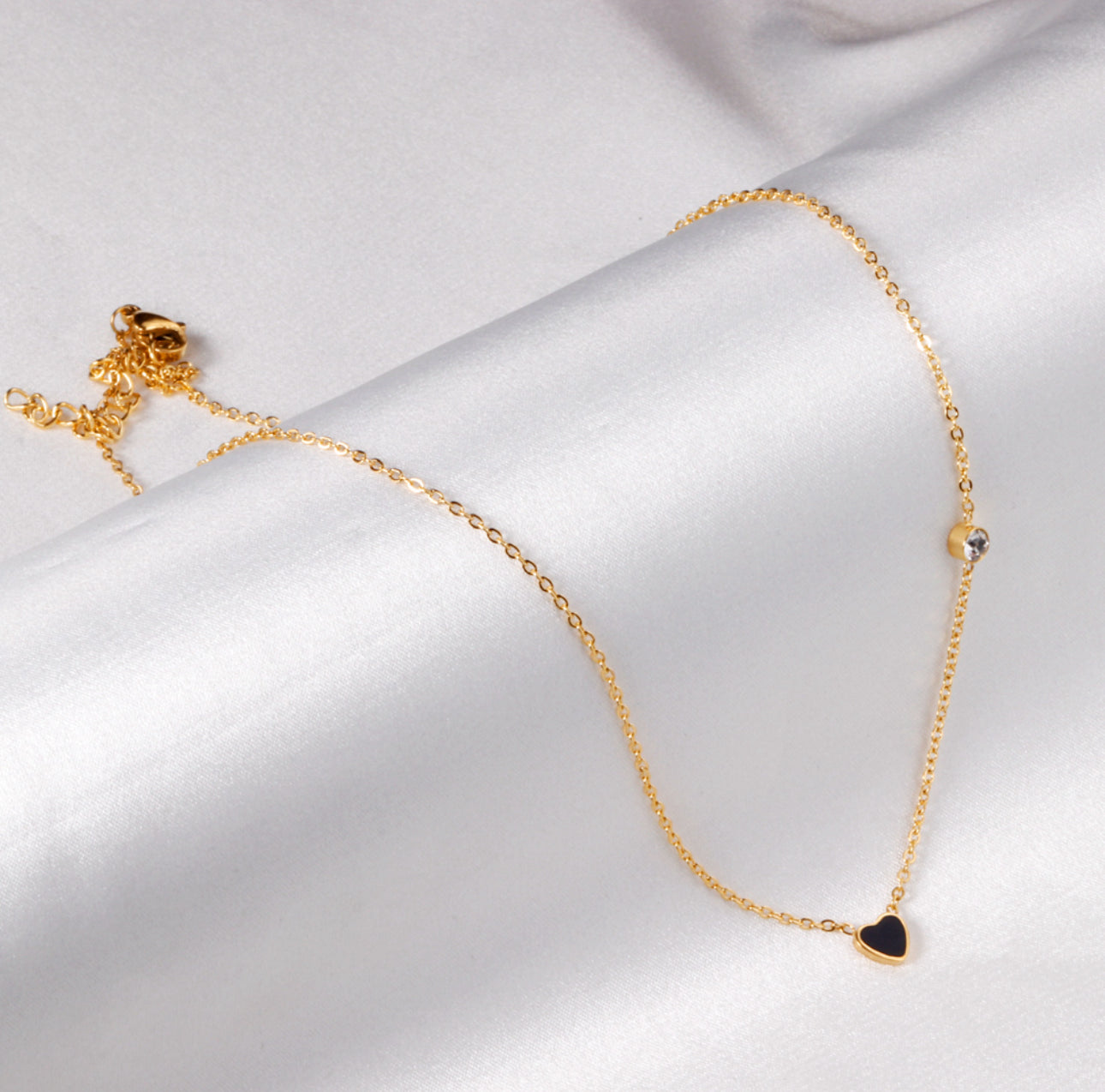 Golden Petite Heart Necklace