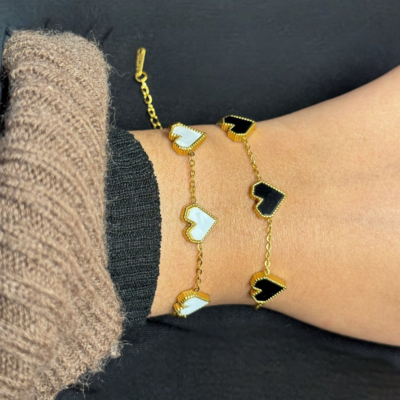 Cloudy Hearts Bracelet