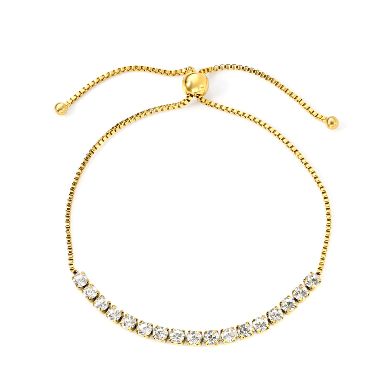 Sparkly Adjustable Tennis Bracelet