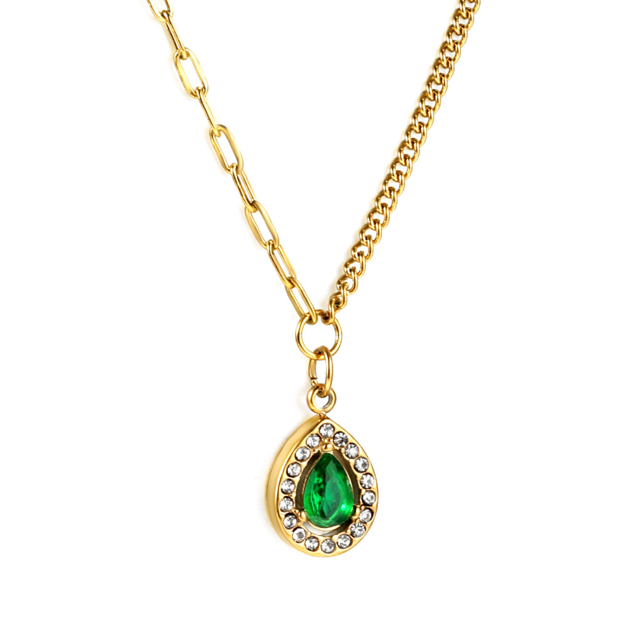 The Emerald Drop Necklace