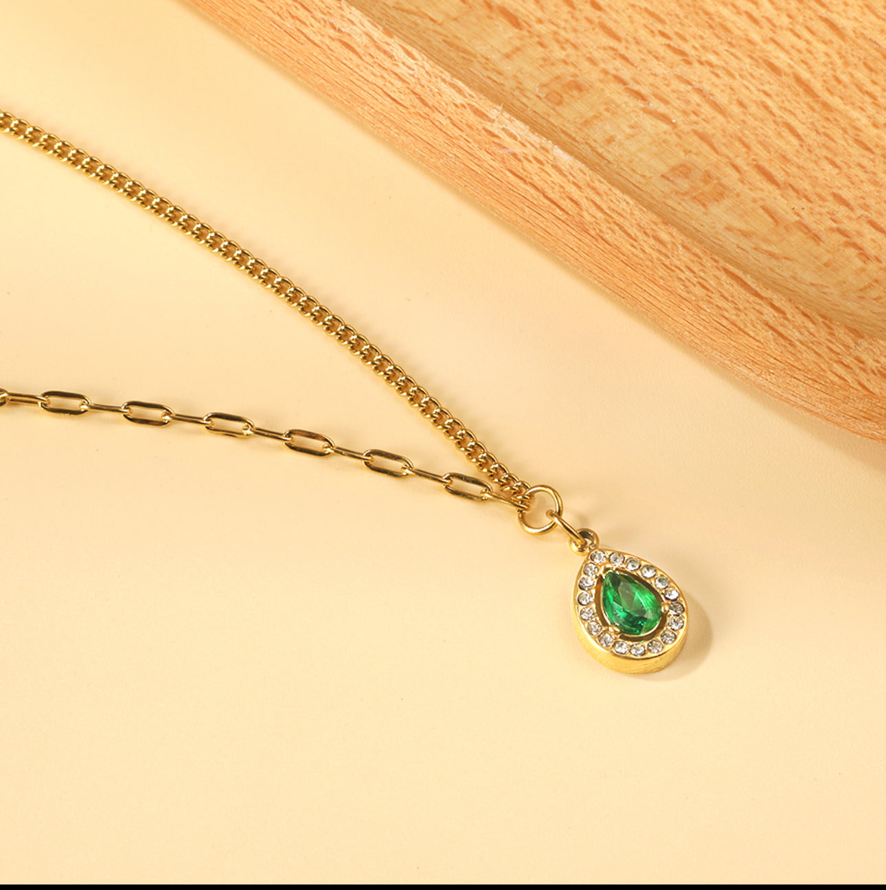The Emerald Drop Necklace