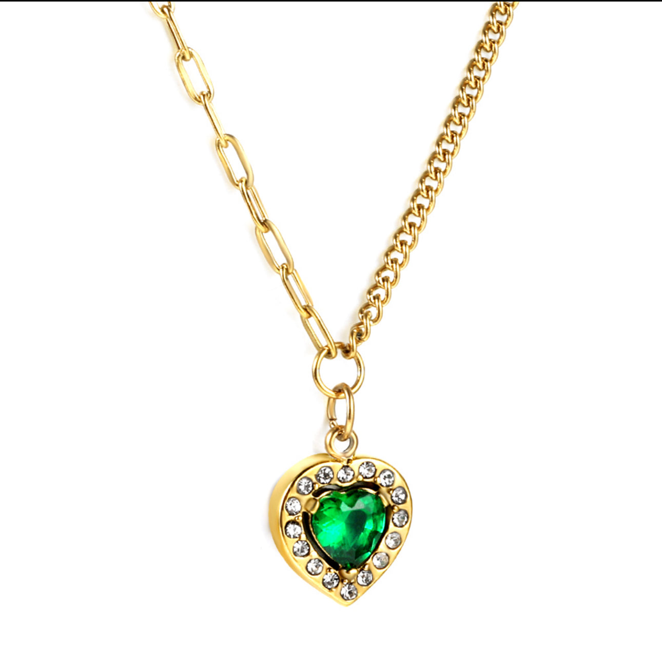 The Emerald Heart Necklace
