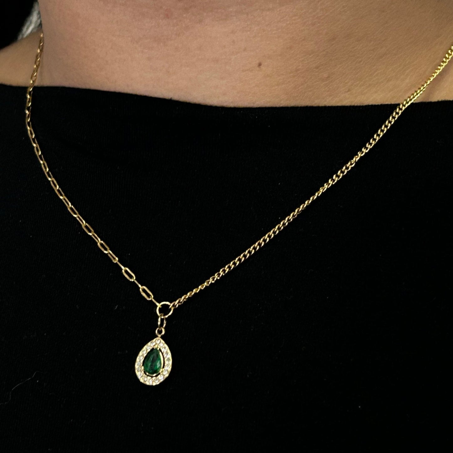 The Emerald Drop Necklace