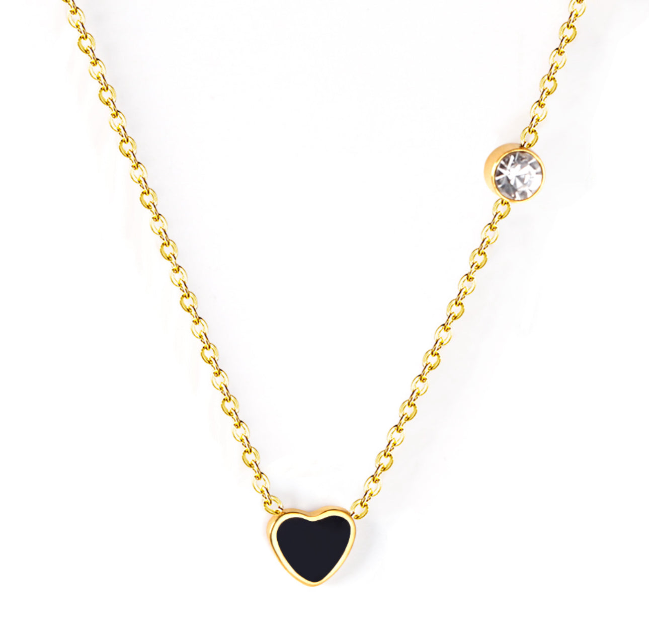 Golden Petite Heart Necklace