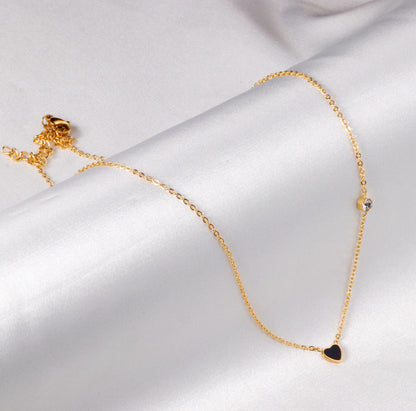 Golden Petite Heart Necklace