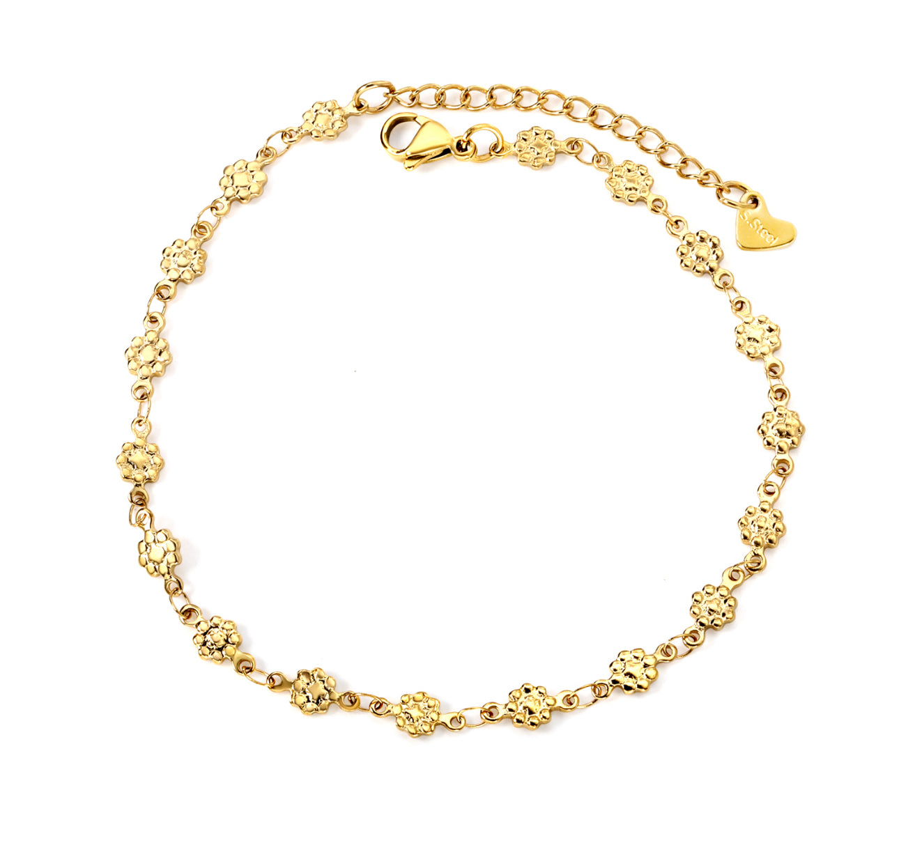 Dainty Floral Anklet