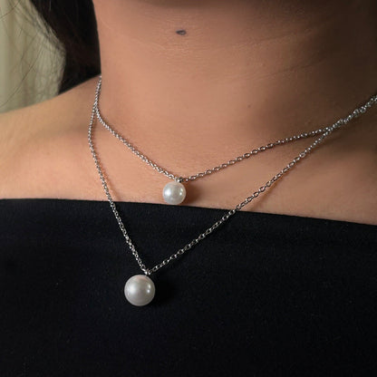 Silver Drop Necklace