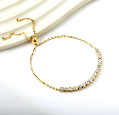 Sparkly Adjustable Tennis Bracelet