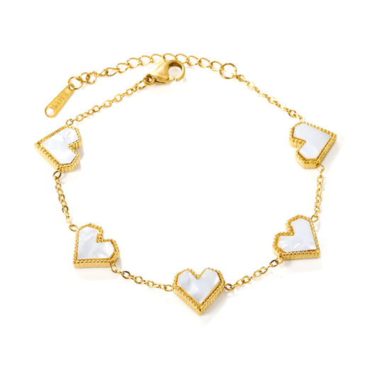 Cloudy Hearts Bracelet