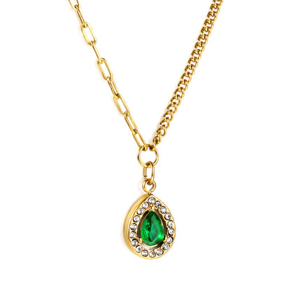 The Emerald Drop Necklace