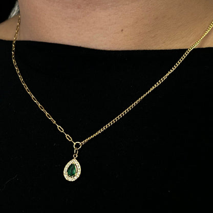 The Emerald Drop Necklace